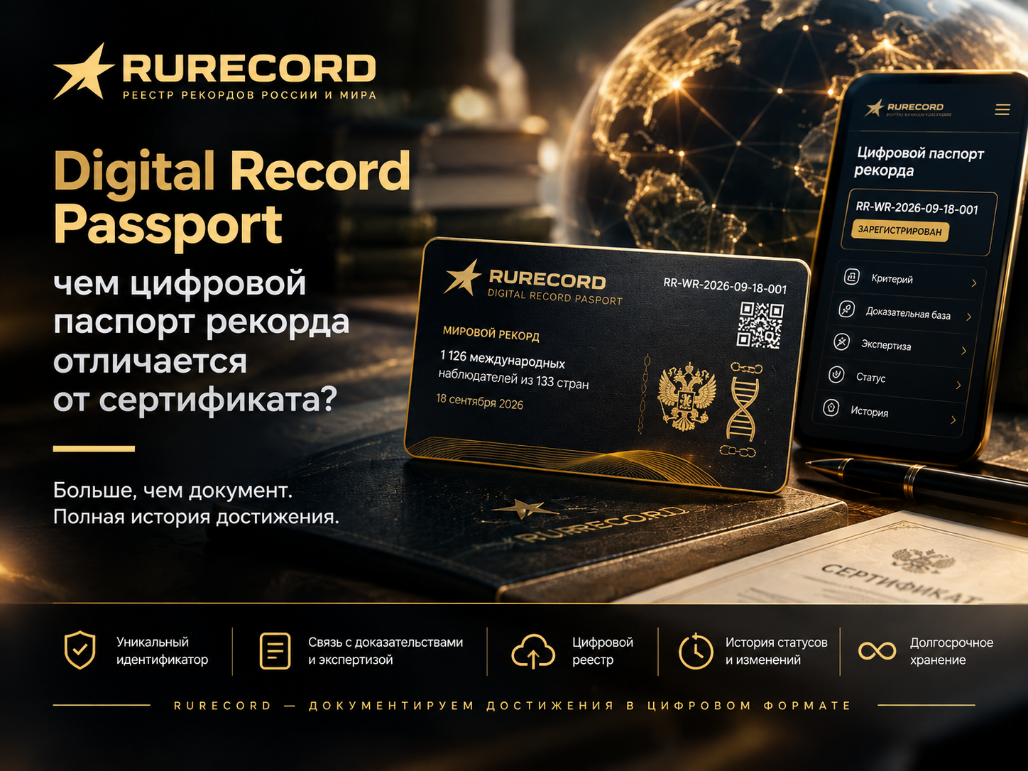 Digital Record Passport: чем цифровой паспорт рекорда отличается от сертификата