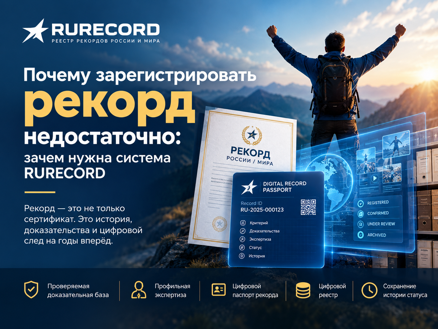 Почему зарегистрировать рекорд недостаточно: зачем нужна система RURECORD